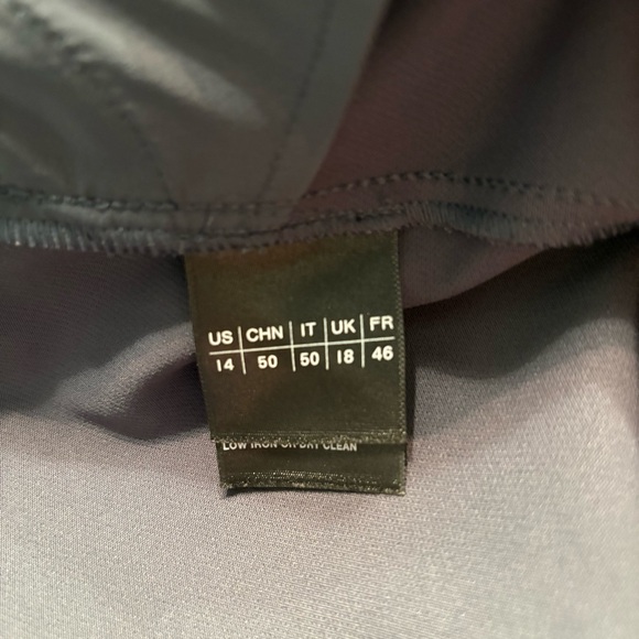 Lafayette 148 Waldorf Slim Slit Ankle Pants Gray Tapered Stretch 12 - Picture 6 of 9